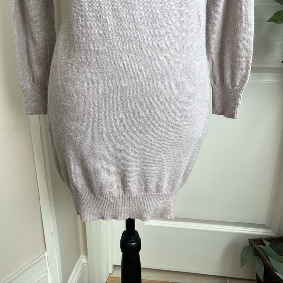 Mandee Knit Scoop Neck Sweater Gray Sz L - Picture 6 of 16